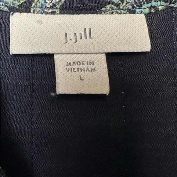 J. Jill Floral Print 3/4 Length Sleeve Knee Length Dress‎ Size Large EUC! - Picture 5 of 6